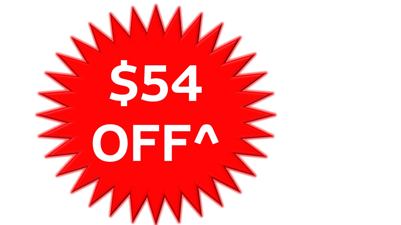 $54 off