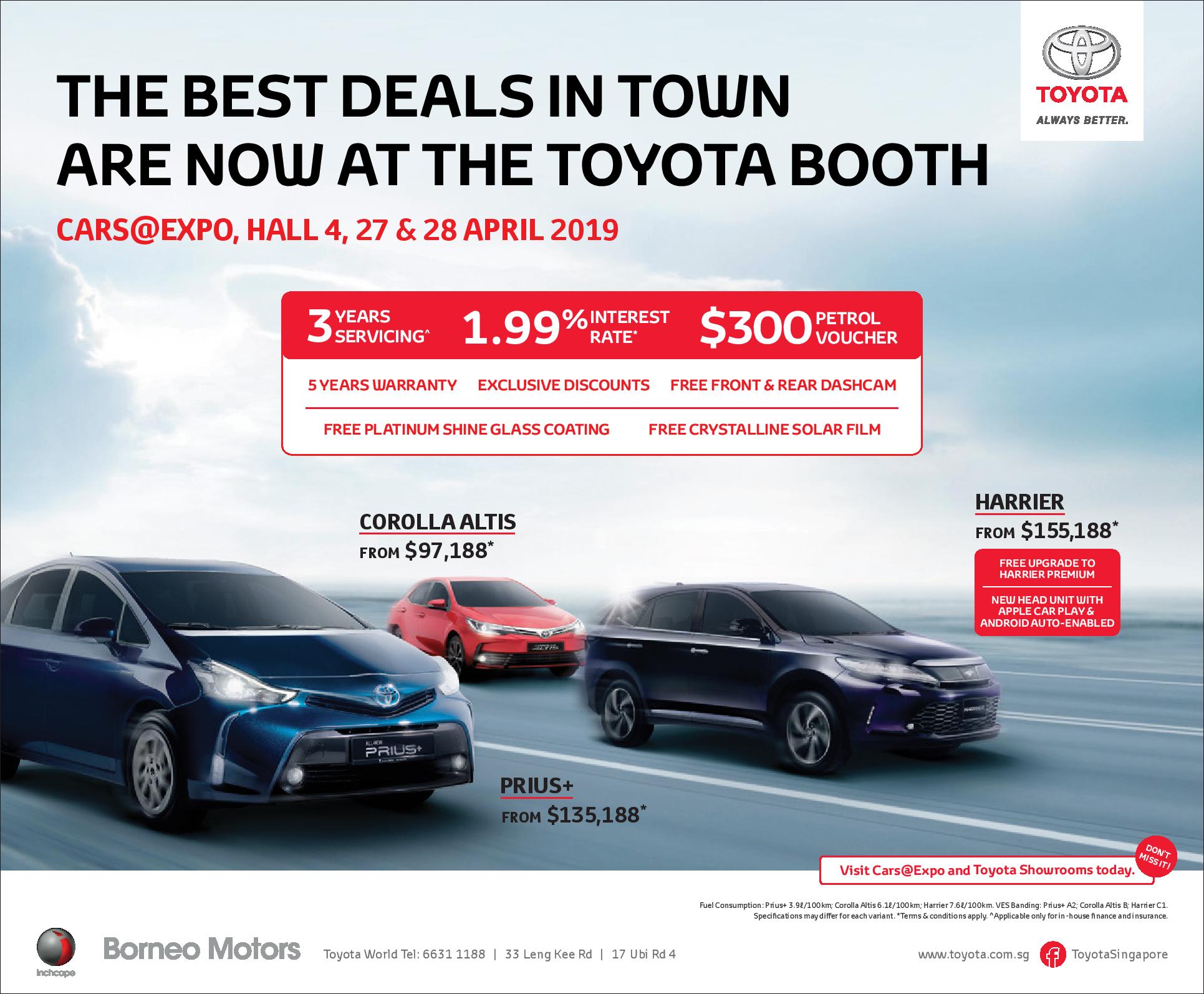 Toyota Promotions | Borneo Motors Singapore
