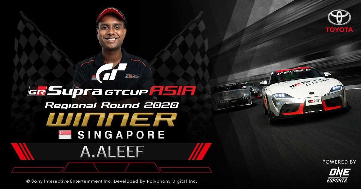 Winner of GR Supra GT Cup Asia 2020