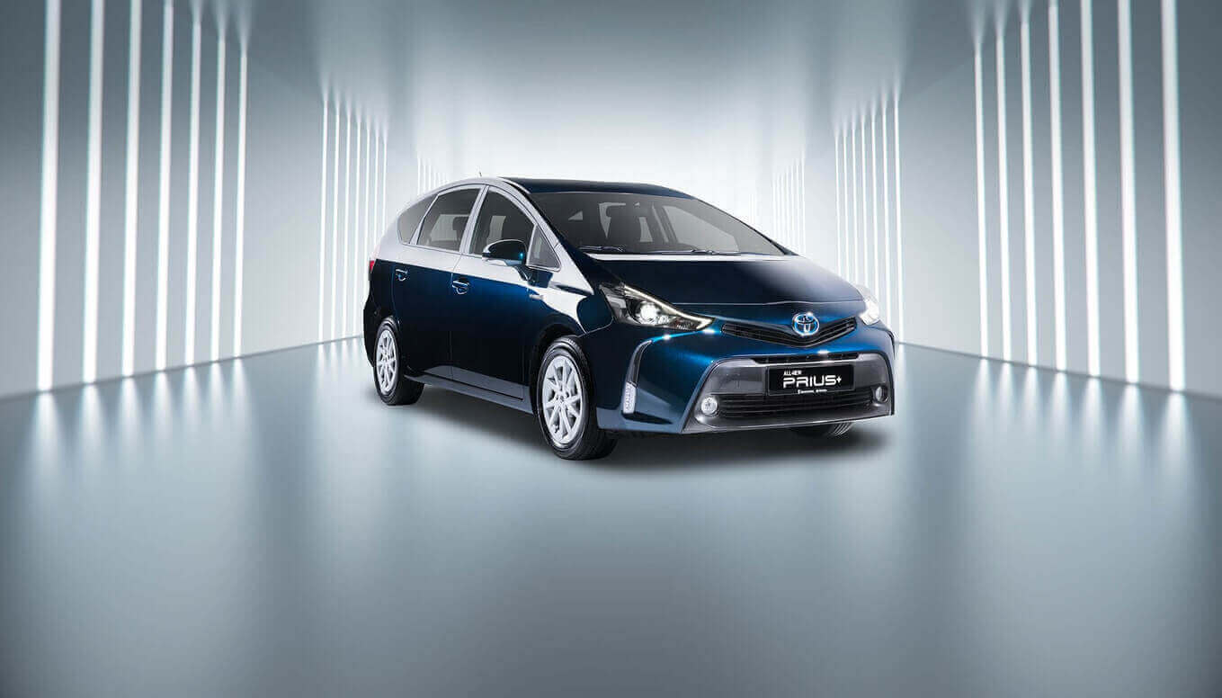 Toyota Prius Hybrid 7 Seater Mpv Fuel Efficient Background